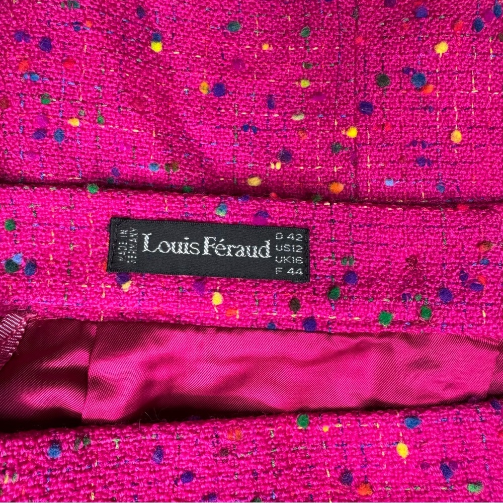Louis Feraud Pink Tweed Skirt - Picture 5 of 5